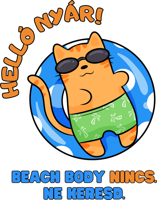Helló Nyár! Beach Body nincs. Ne keresd. Kandúr cica