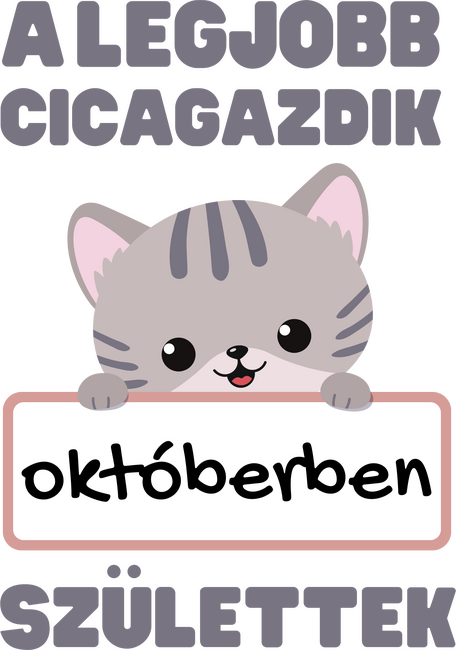 A legjobb cicagazdik októberben születtek