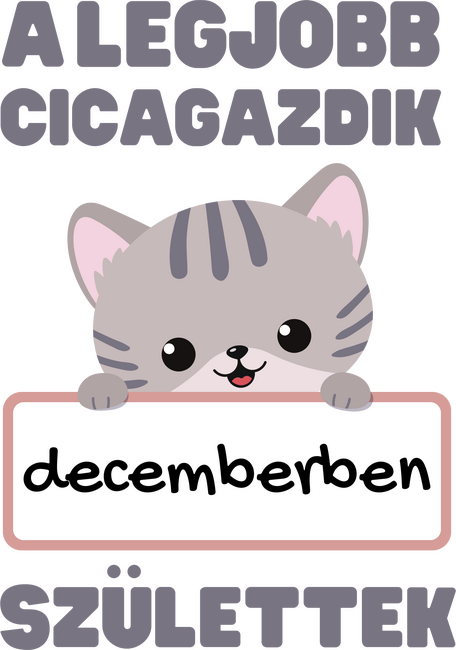 A legjobb cicagazdik decemberben születtek