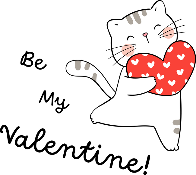 Be My Valentine cica