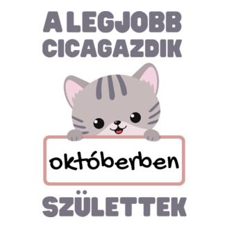 A legjobb cicagazdik októberben születtek