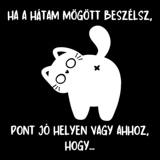 Ha a hátam mögött beszélsz cica