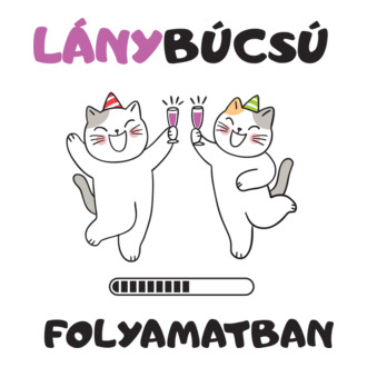 Lánybúcsú folyamatban - ivó cicák