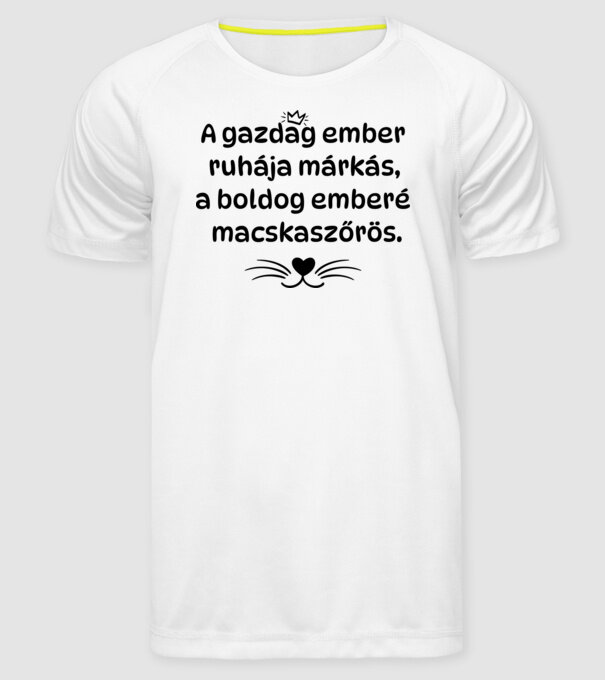  minta fehér pólón