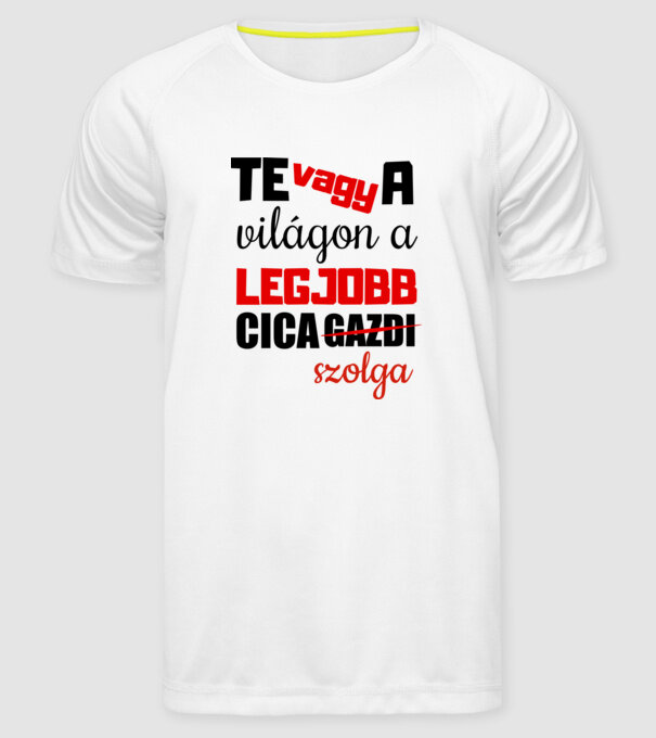  minta fehér pólón