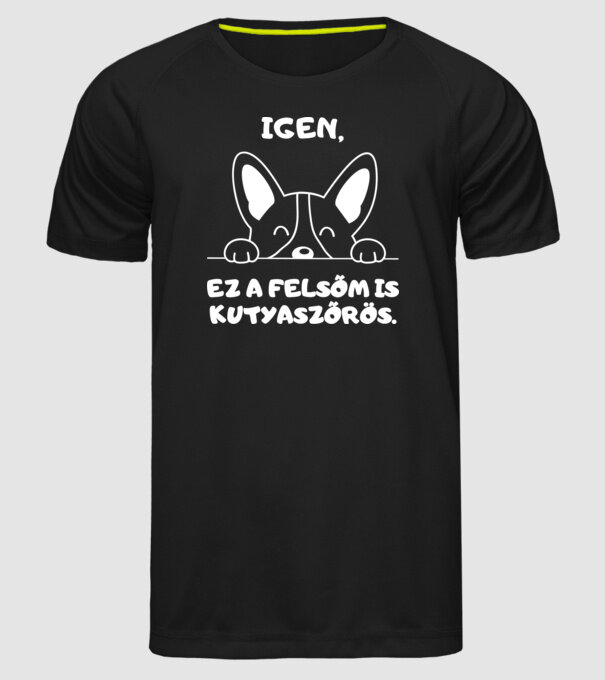  minta fekete pólón
