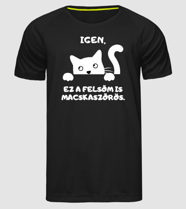  minta fekete pólón