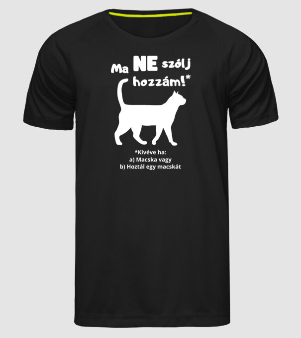  minta fekete pólón