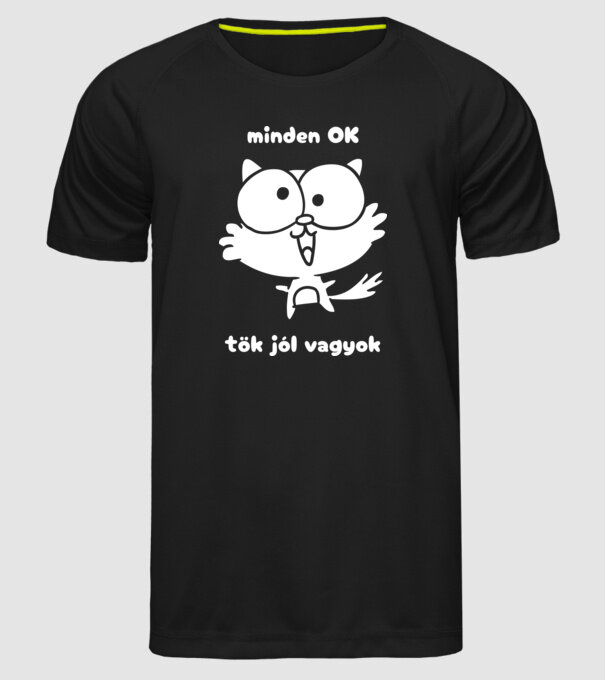  minta fekete pólón