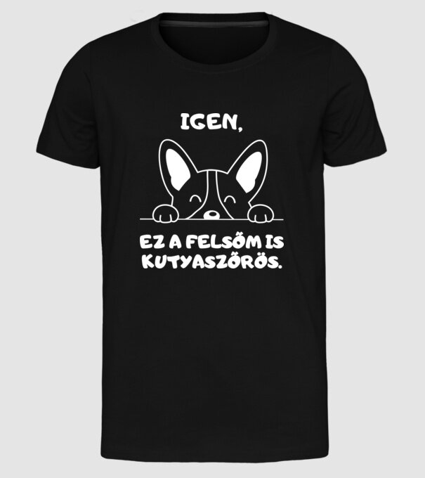  minta fekete pólón