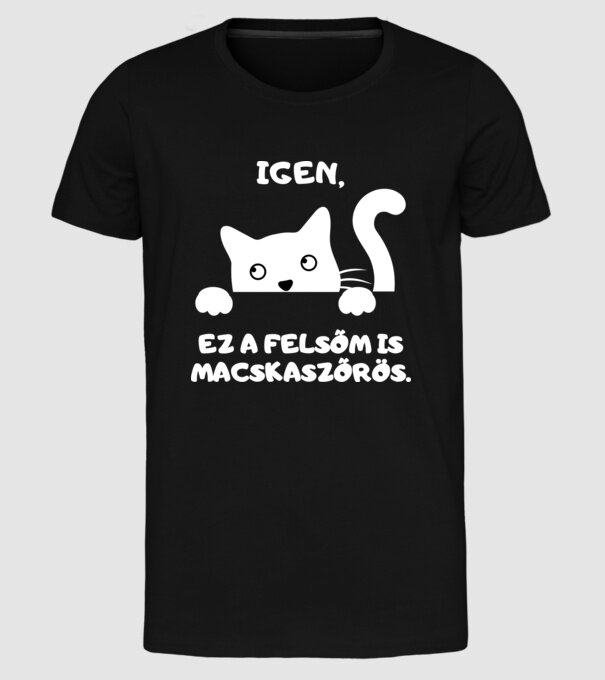  minta fekete pólón