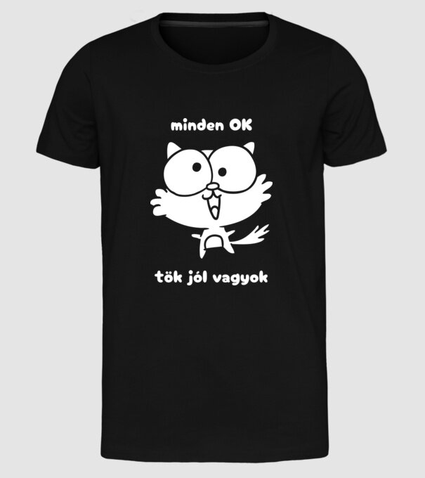  minta fekete pólón