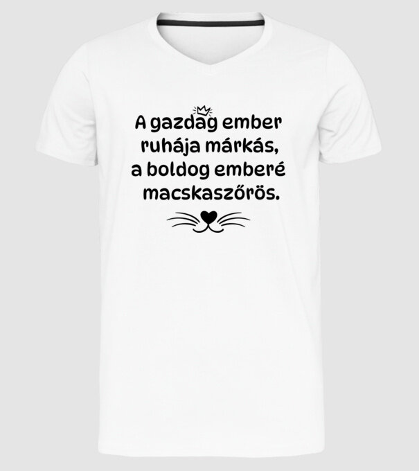  minta fehér pólón