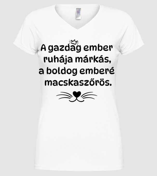  minta fehér pólón