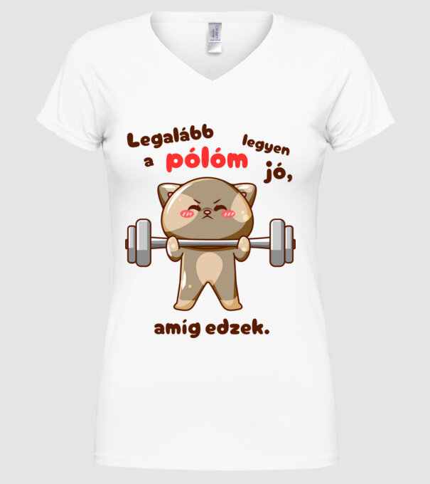  minta fehér pólón