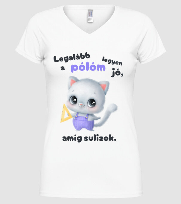  minta fehér pólón