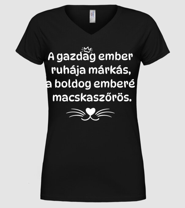 minta fekete pólón