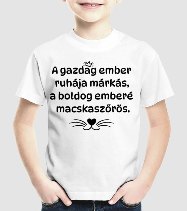  minta fehér pólón