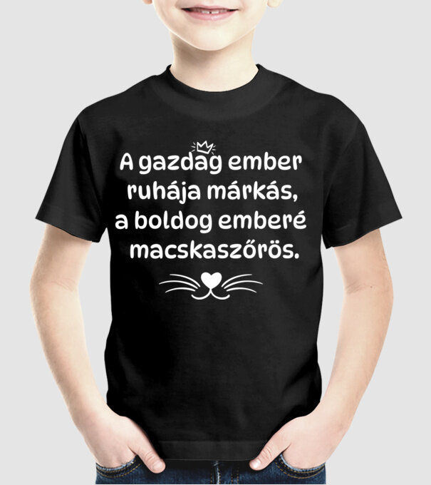  minta fekete pólón