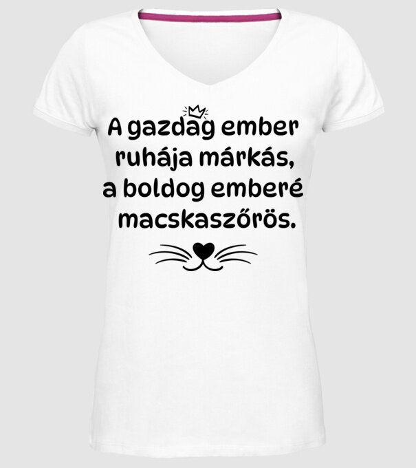  minta fehér pólón