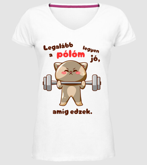  minta fehér pólón