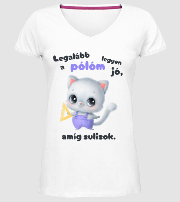  minta fehér pólón