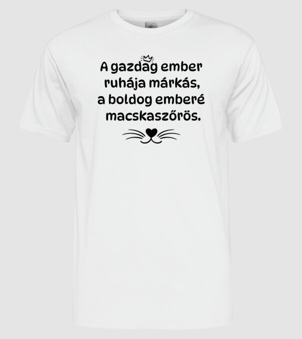  minta fehér pólón