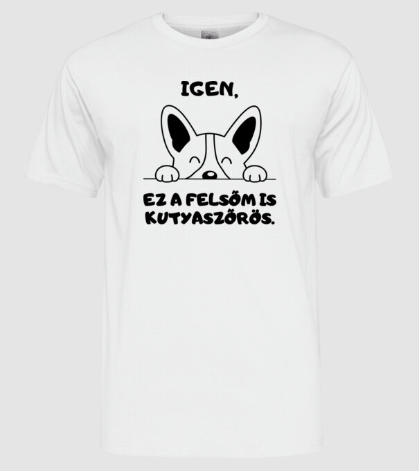  minta fehér pólón
