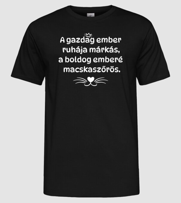  minta fekete pólón