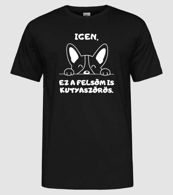  minta fekete pólón