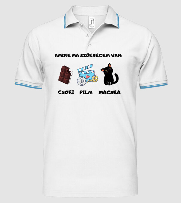  minta fehér pólón
