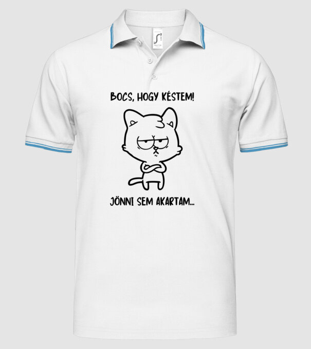  minta fehér pólón