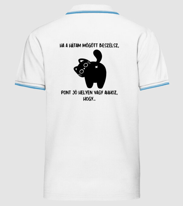  minta fehér pólón