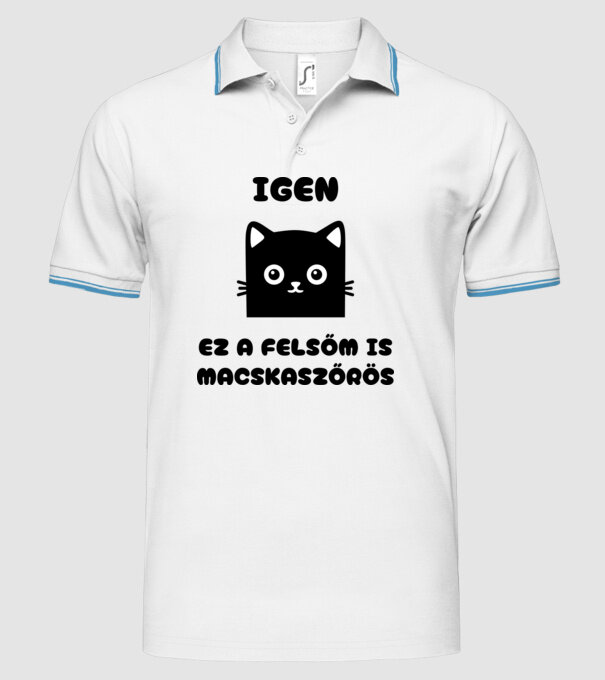  minta fehér pólón