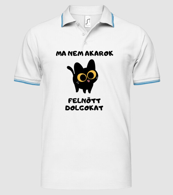  minta fehér pólón