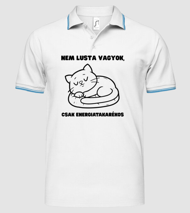  minta fehér pólón