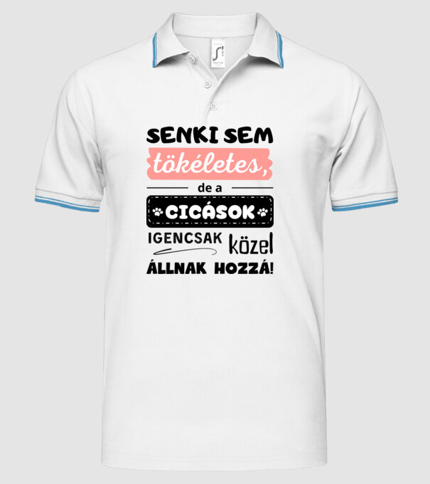  minta fehér pólón