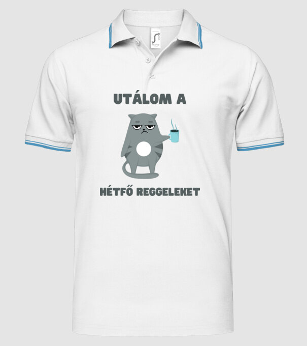  minta fehér pólón