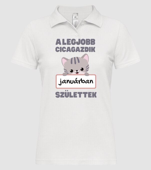  minta fehér pólón