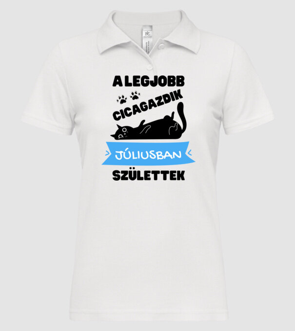  minta fehér pólón