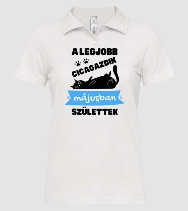  minta fehér pólón