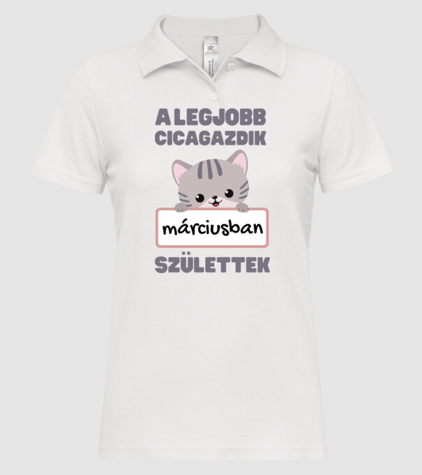  minta fehér pólón