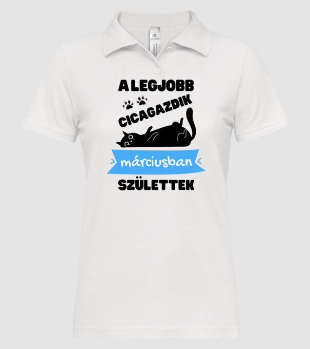  minta fehér pólón