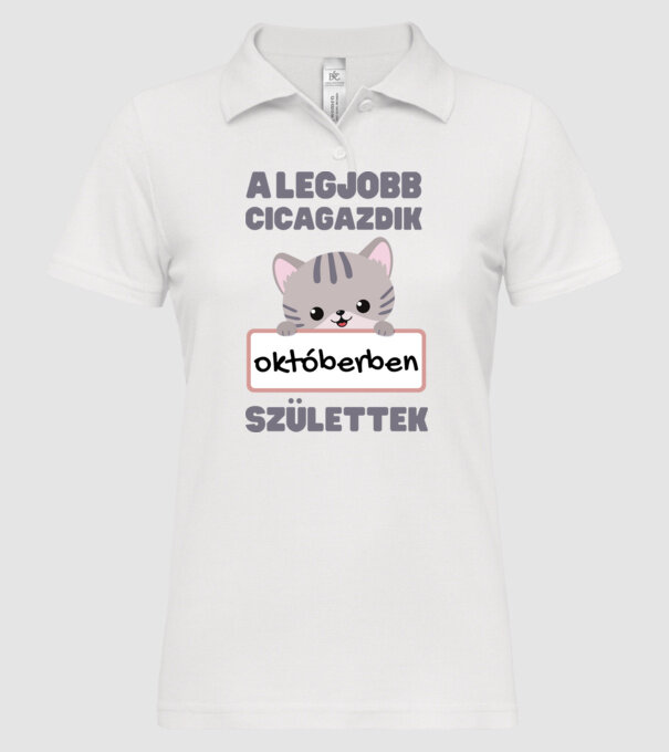  minta fehér pólón