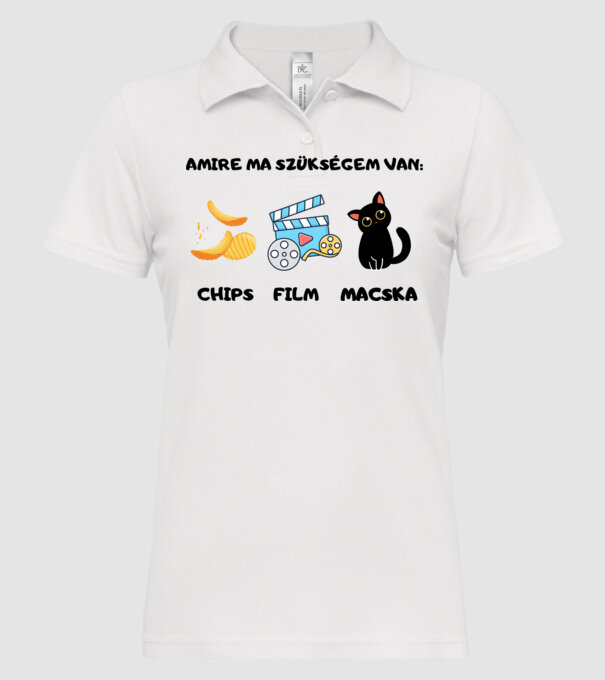  minta fehér pólón