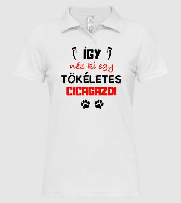  minta fehér pólón