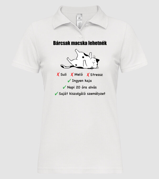  minta fehér pólón