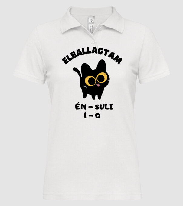  minta fehér pólón