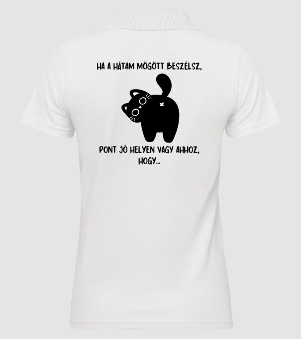  minta fehér pólón
