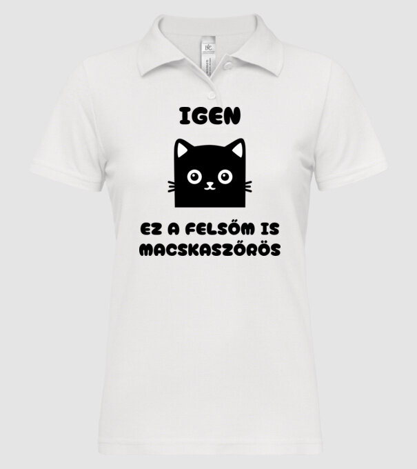  minta fehér pólón